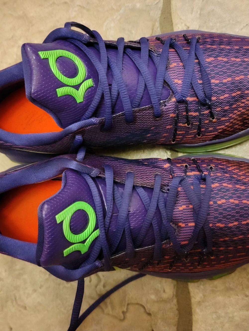 Nike Kids Purple & Green KD Sneakers